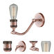 Franklin Restoration Large Bell 1 Light 8 inch Antique Copper Sconce Wall Light in Light Smoke Glass, Franklin Restoration
