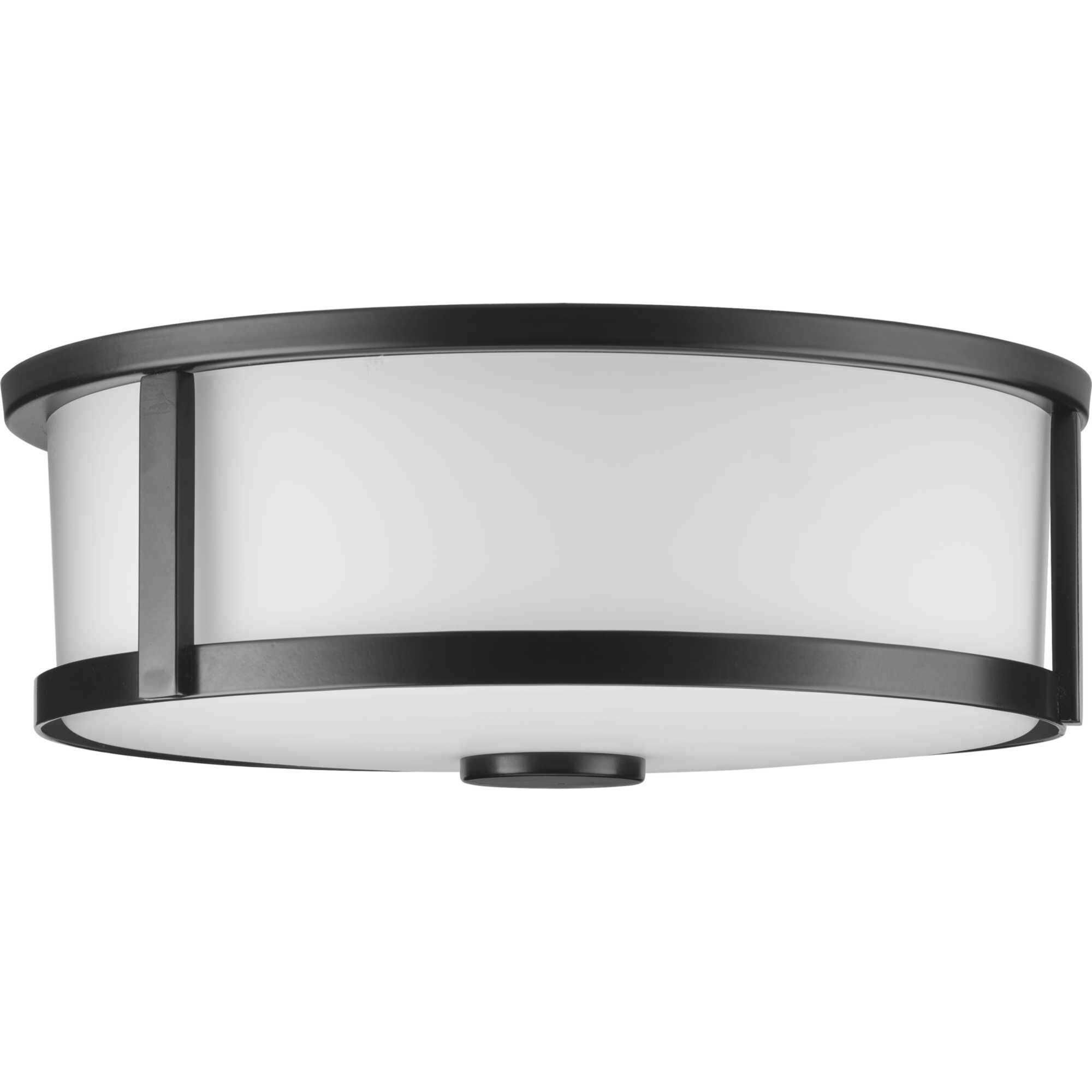 Gilliam 2 Light 12.62 inch Matte Black Flushmount Ceiling Light