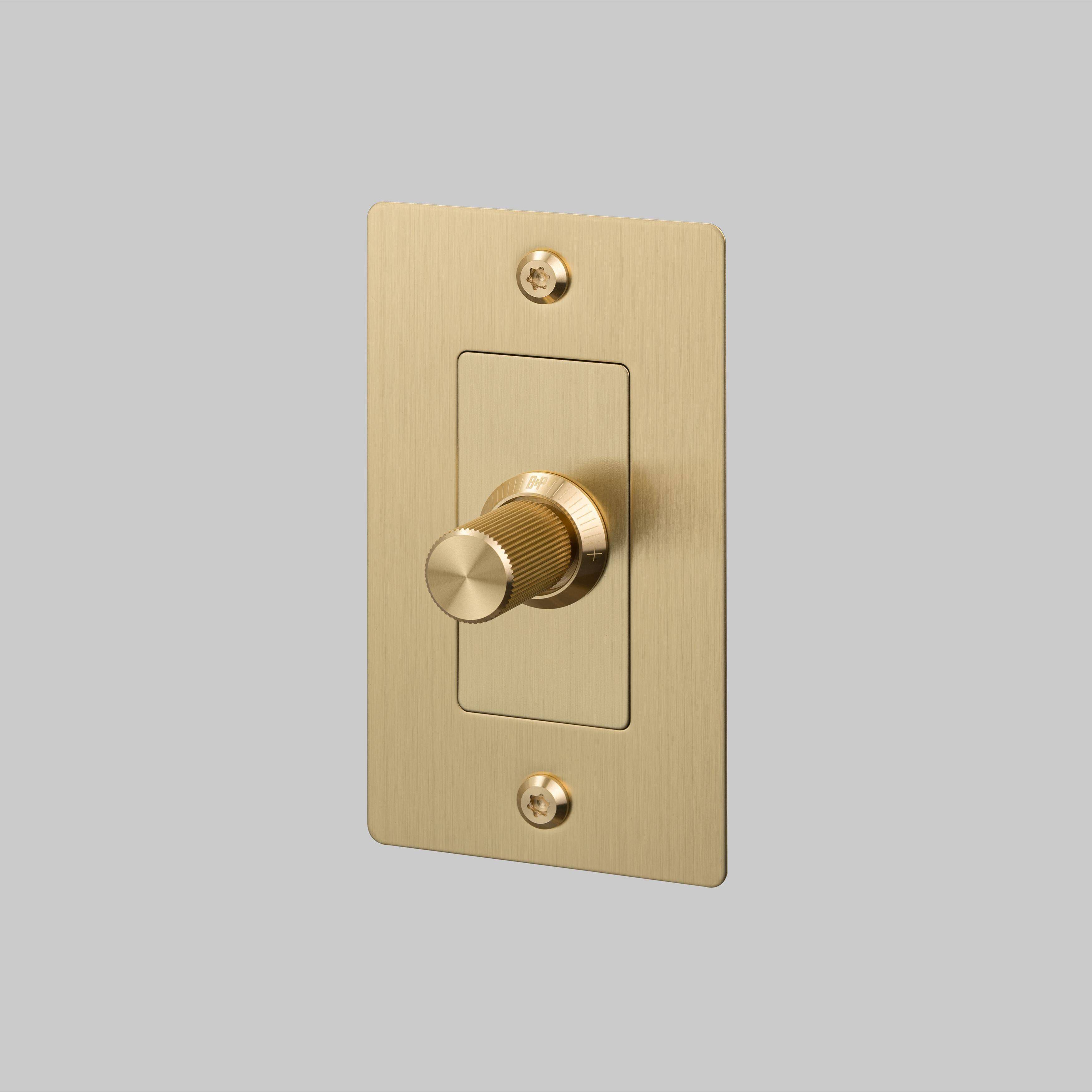 1G 100-120 Brass Dimmer Switch, LED