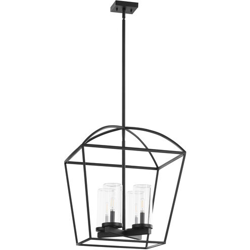 Odeon 4 Light 18.75 inch Matte Black Pendant Ceiling Light