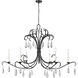 Amara 6 Light 58.75 inch Matte Black Chandelier Ceiling Light