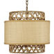 Isola 6 Light 42.5 inch Khaki Chandelier Ceiling Light