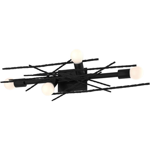Brindille 4 Light 32.9 inch Ink Sconce/Semi-Flush Wall Light, Large