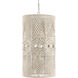 Mod 1 Light 16 inch Natural/Whitewash Pendant Ceiling Light