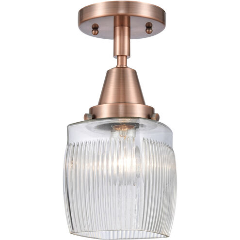 Franklin Restoration Colton 1 Light 6 inch Antique Copper Flush Mount Ceiling Light