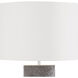 Andres 30.5 inch 150.00 watt Grey Table Lamp Portable Light, Column