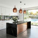 Dusk 1 Light 9.84 inch Black Pendant Ceiling Light in Espresso Copper