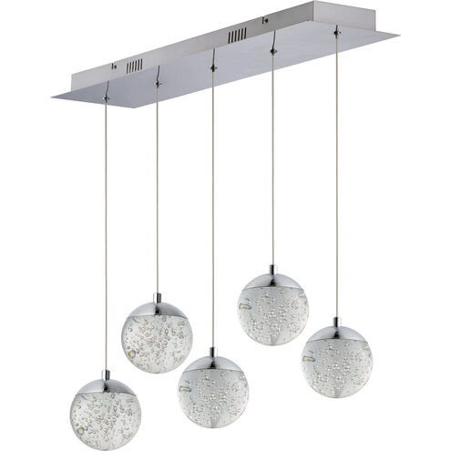 Orb II LED 7 inch Polished Chrome Multi-Light Pendant Ceiling Light