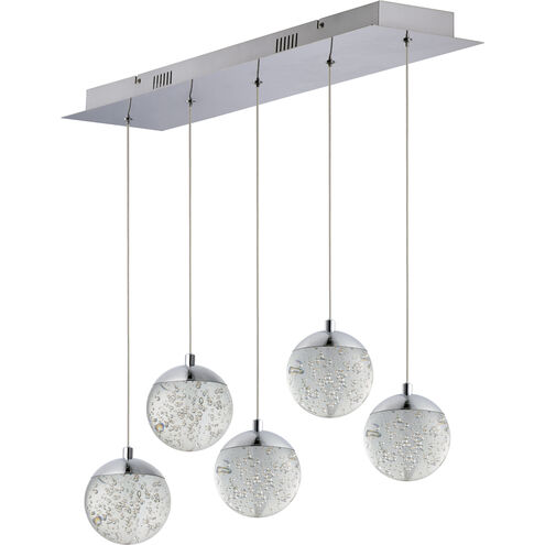 Orb II LED 7 inch Polished Chrome Multi-Light Pendant Ceiling Light