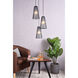 Modesta 3 Light 15 inch Black Pendant Ceiling Light