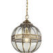Randolph 1 Light 12 inch Brushed Brass Mini Pendant Ceiling Light