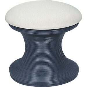 Raven 18 inch Neptune Blue with Cream Accent Stool