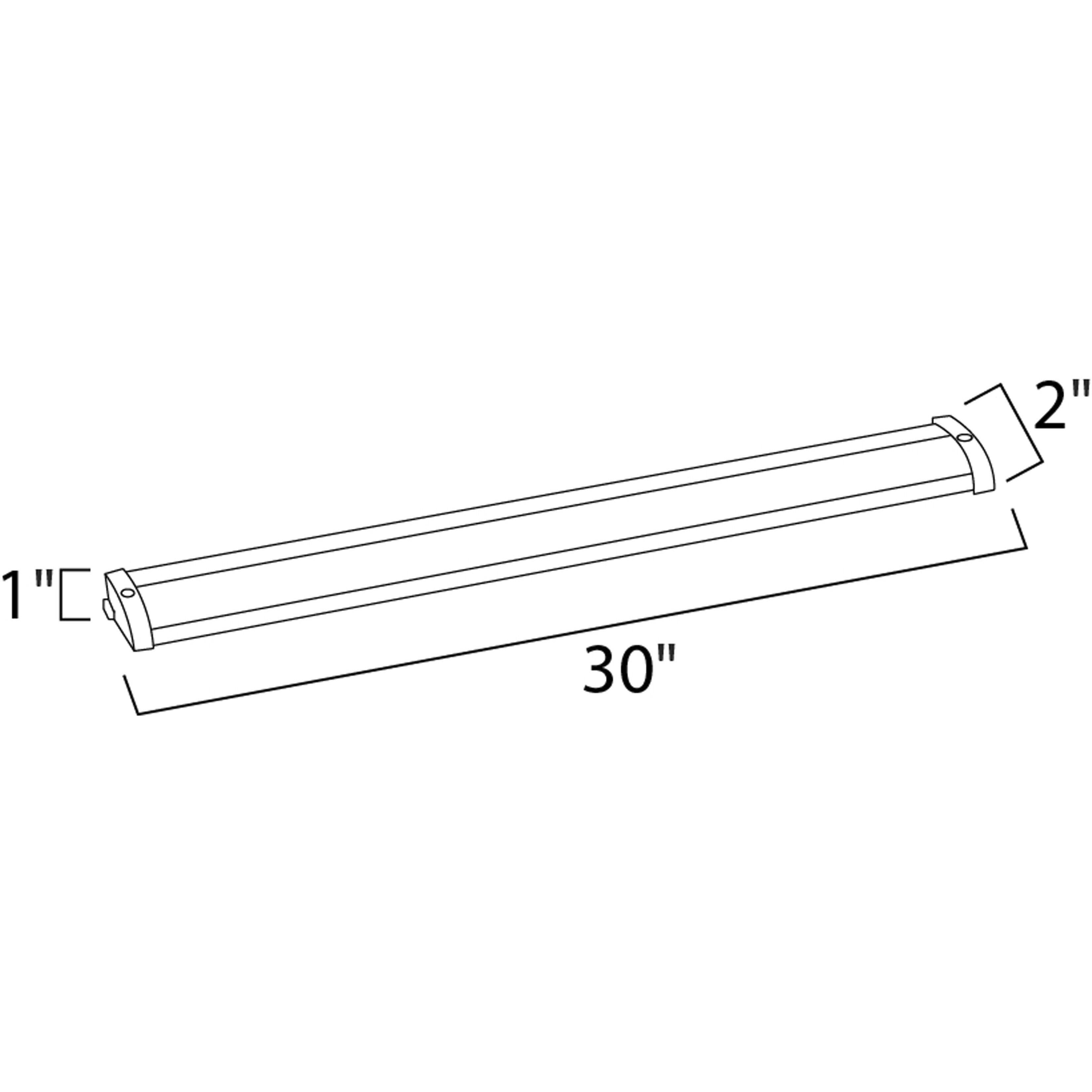 CounterMax MX-L120-LO 120 LED 30 inch Anodized Bronze Under Cabinet