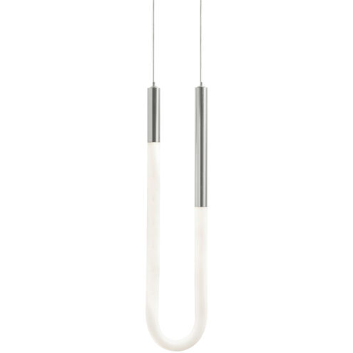 Adel LED 4 inch Satin Nickel Pendant Ceiling Light