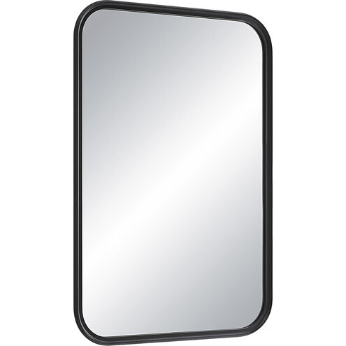 Kaja 36 X 24 inch Matte Black Wall Mirror