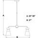 Harper LED 27 inch Natural Brass Chandelier Ceiling Light