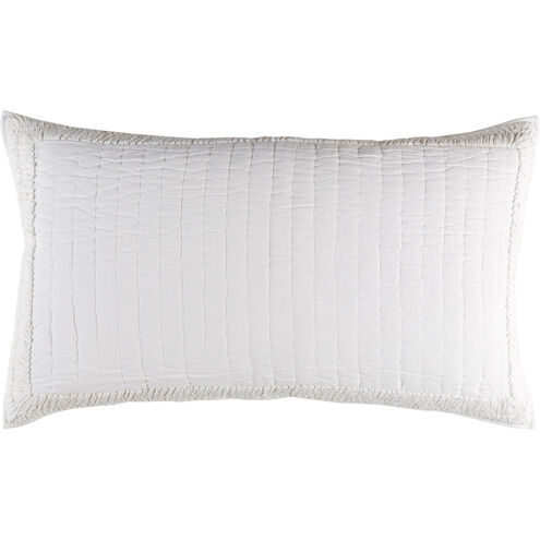 Lindon 36 X 20 inch White King Sham