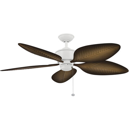 Nani 56 inch Matte White with Ivory with Walnut Blades Ceiling Fan