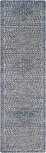 Livorno 96 X 30 inch Dark Blue Rug in 2.5 x 8, Runner