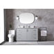 Hayes 54 X 22 X 35 inch Grey Vanity Sink Set