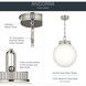 Andorra 1 Light Polished Nickel Pendant Ceiling Light