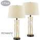 Breiton 29 inch 100.00 watt Antique Brass Table Lamp Portable Light