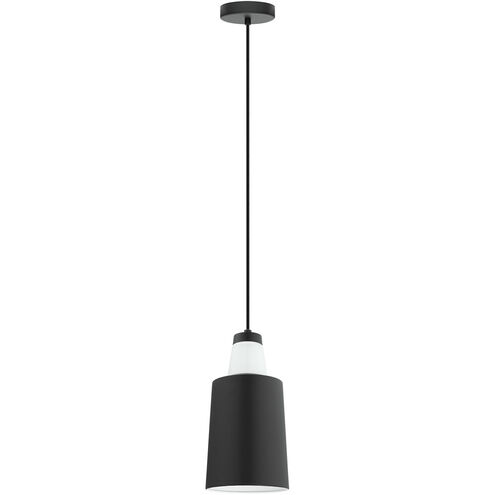 Tabanera 1 Light 6 inch Black and White Mini Pendant Ceiling Light