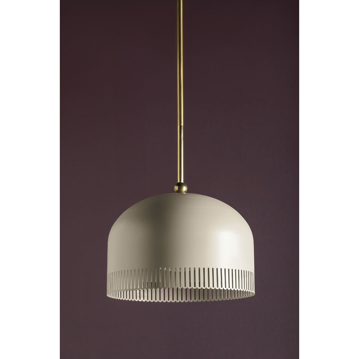Liba 1 Light 15 inch Aged Brass/Soft Peignoir Pendant Ceiling Light