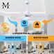 Atlas Alessandra-LK 42 inch Matte White Indoor/Outdoor Ceiling Fan