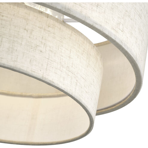 Manorwood 3 Light 15 inch English Bronze Semi Flush Mount Ceiling Light, Large