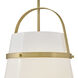 Tori 1 Light 14 inch Lacquered Brass Pendant Ceiling Light