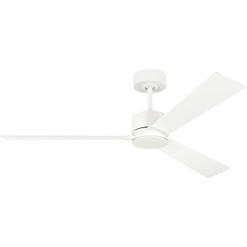 Rozzen 52 inch Matte White Indoor/Outdoor Ceiling Fan