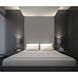 Alumilux Cube Wall Sconce Wall Light in Satin Aluminum