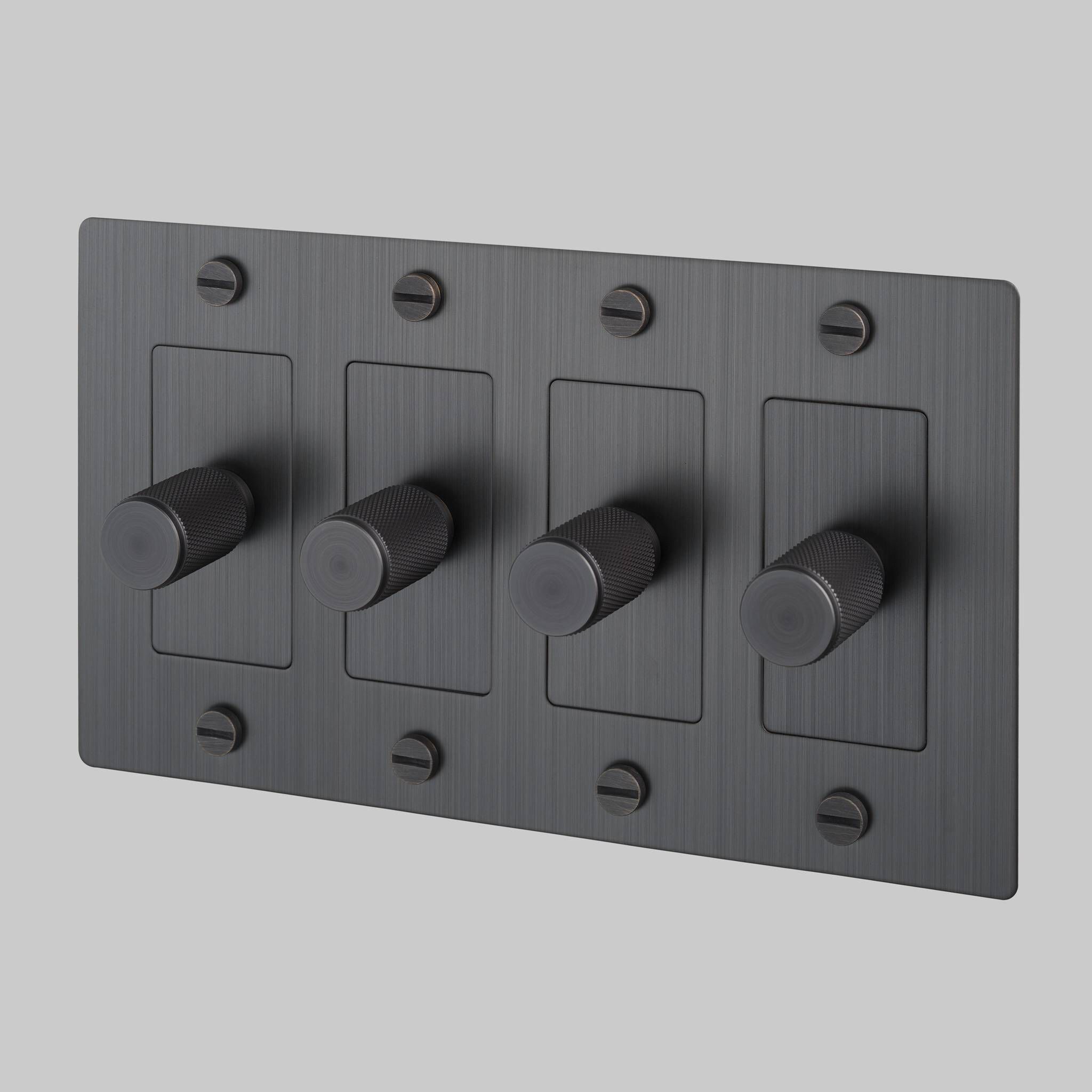 4G 100-120 Smoked Bronze Dimmer Switch, LED