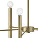 Millie LED 24 inch Lacquered Brass Chandelier Ceiling Light