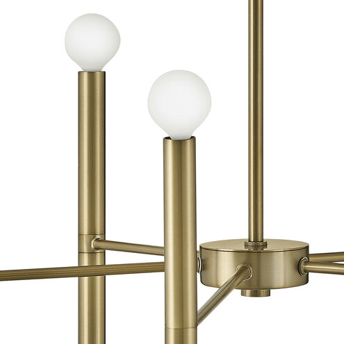 Millie LED 24 inch Lacquered Brass Chandelier Ceiling Light