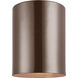Outdoor Cylinders 1 Light 5.13 inch Bronze Outdoor Flush Mount