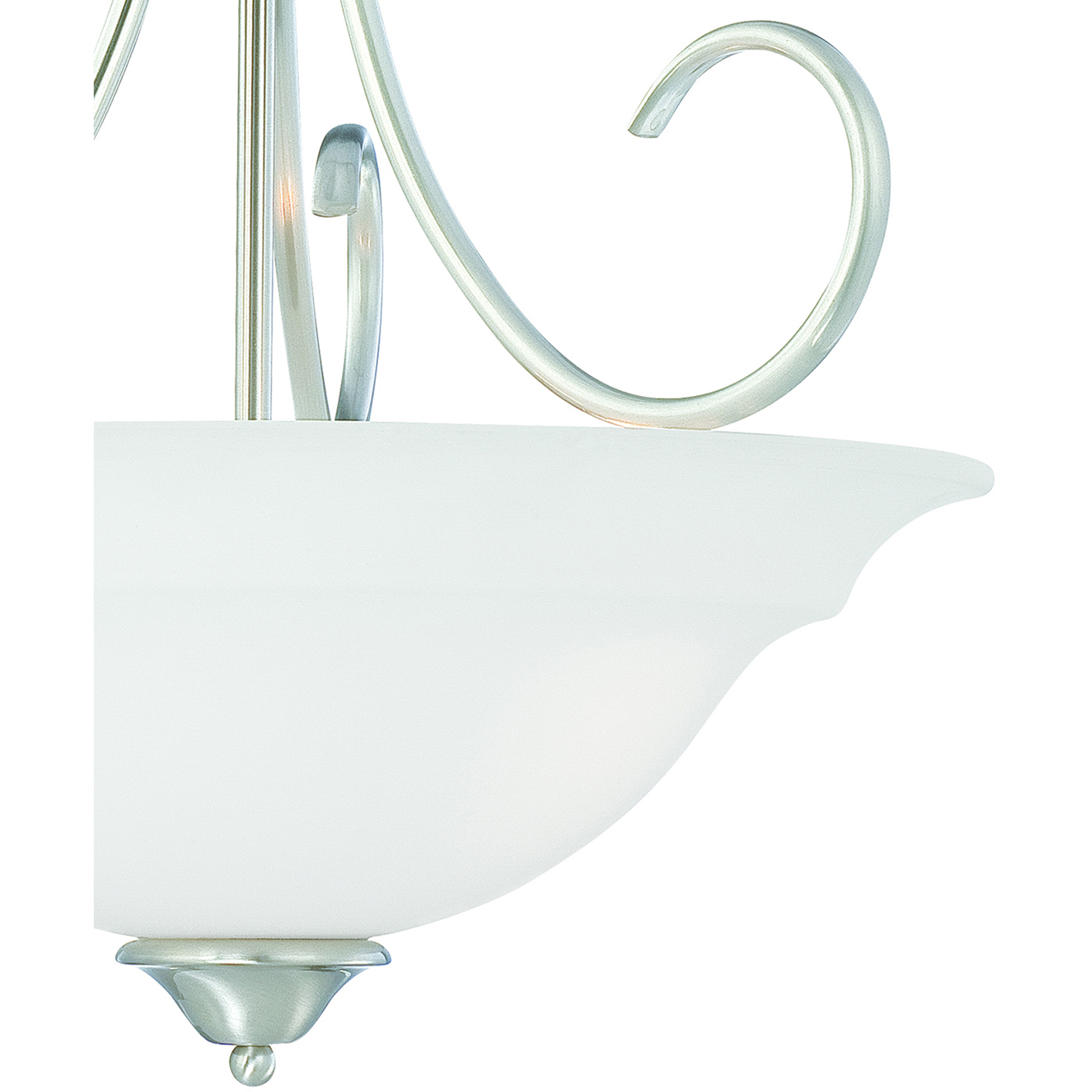 Bella 3 Light 20 inch Brushed Nickel Pendant Ceiling Light