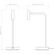 Enna 17.72 inch Matte White Interior Table Light Portable Light