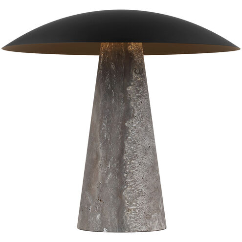 Sean Lavin Aegis 16.6 inch 11.00 watt Bronze/Dark Travertine Table Lamp Portable Light