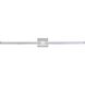 Epee LED 42 inch Chrome Bath Vanity Light Wall Light
