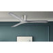 Avtur 60 inch Brushed Steel with Smoked Weather Grey Blades Flush Mount Ceiling Fan