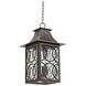 Monterey 3 Light 12 inch Aged Bronze Outdoor Hanging Lantern