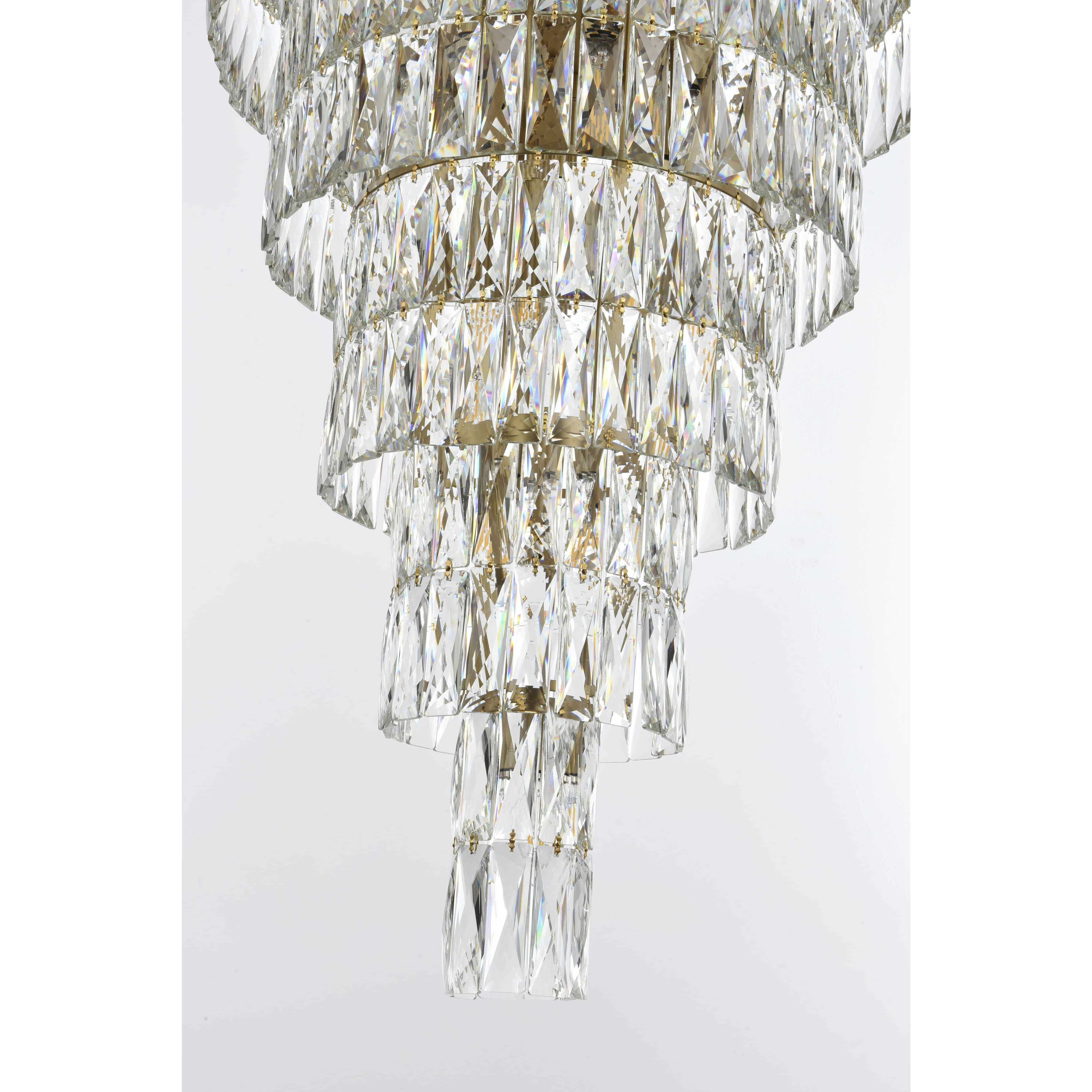 Josephine 61 Light 41 inch Satin Gold Chandelier Ceiling Light