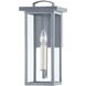 Eden Outdoor Wall Sconce in Weathered Zinc