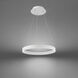 Sirius LED 18 inch White Pendant Ceiling Light, dweLED
