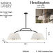 Headington 6 Light 48 inch Coal Island Light Ceiling Light