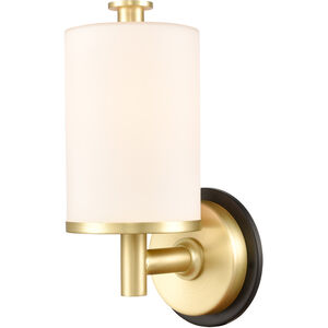 Marlowe LED 5 inch Black Satin Brass Bath Vanity Light Wall Light