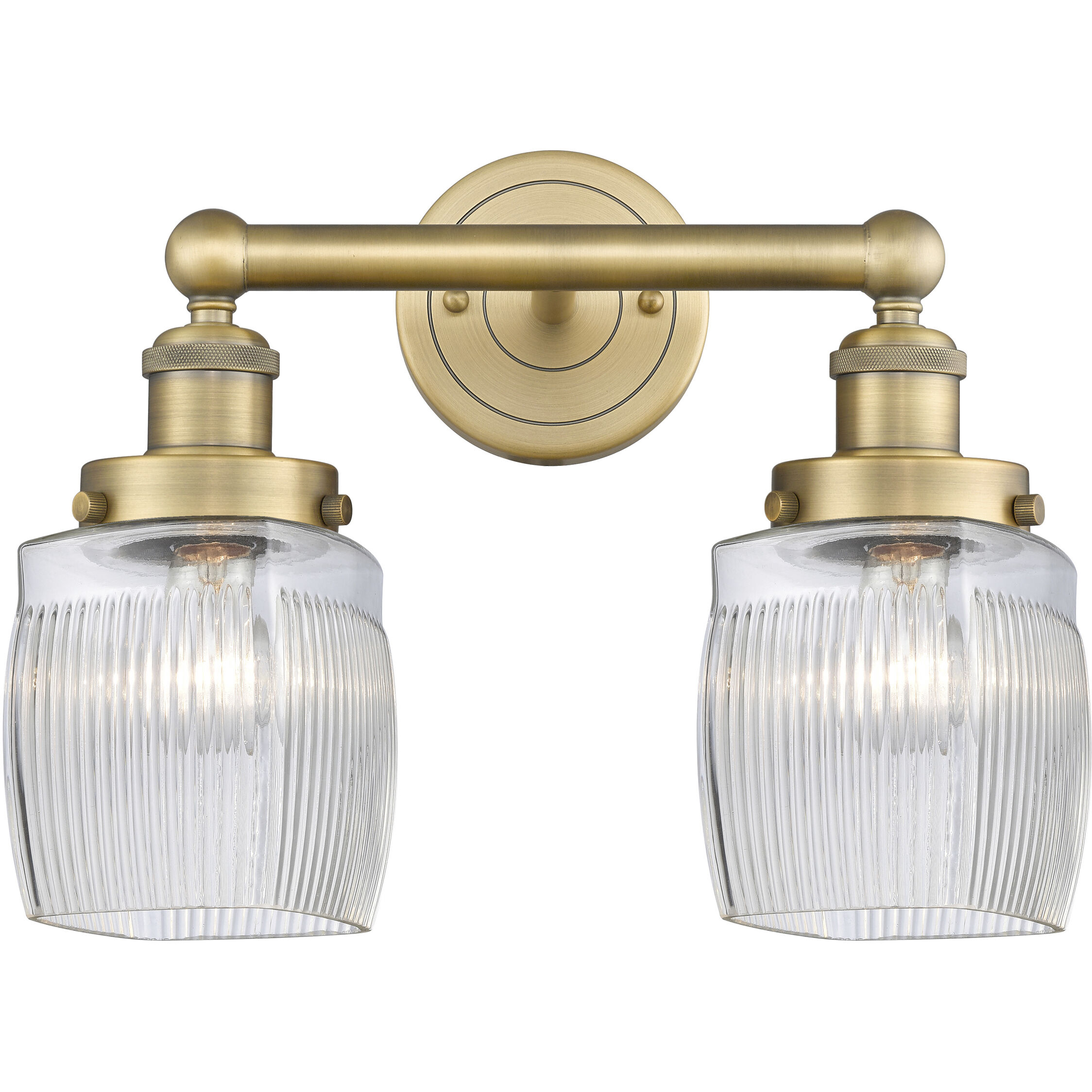 Colton 2 Light 15 inch Brushed Brass Bath Vanity Light Wall Light