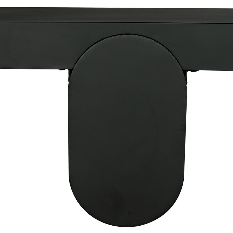 Evora 76 X 18 inch Matte Black Coffee Table